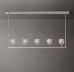Boule De Cristal Clear Glass Linear Chandelier 48"
