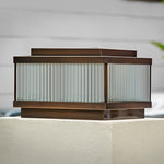 Square Waterproof Intelligent Timing modern Solar Fence Post Lights