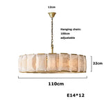 Villano Calcite Crystal Chandelier