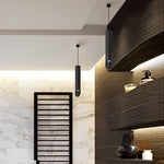 Long Cylindrical Oblique LED Minimalist Nordic Chandelier Pendant Lights