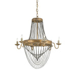 Leaf 25-Inch Six-Light Chandelier