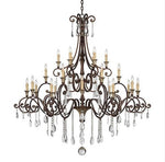 Bronze 24-Light Chandelier