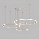 4 Circles Artistic Dimmable LED Modern Pendant Lighting Chandeliers