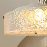Round Water Ripples Acrylic Iron Simple Modern Ceiling Light Fixture