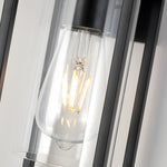 Black Iron Frame Retro Glass Cover Industrial Wall Sconces Lighting