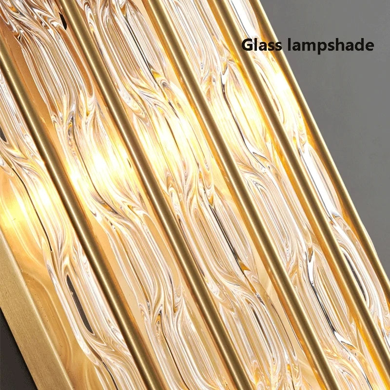 Modern Copper & Glass Wall Sconce