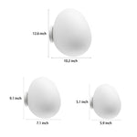 Cobblestones Pebbles Glass LED Minimalist White Nordic Wall Lights Fixture