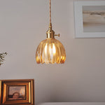 Flower Shape Glass Creative Artistic LED Nordic Hanging Ceiling Lamp