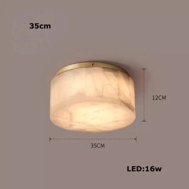 Moonshade Natural Marble Ceiling Light Fixture