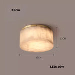 Moonshade Natural Marble Ceiling Light Fixture