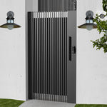 Antique Round Iron Glass Waterproof Black Retro Outdoor Wall Lights