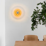 Round Stripes Glass Electroplated Iron Nordic Wall Lamp Ceiling Lights