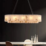 Moonshade Natural Marble Dining Room Chandelier