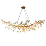 Albero Copper & Natural Crystal Stone Chandelier
