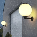 Round Three Step Dimming LED Modern Solar Wall Lights Outdoor Wall Lamp
