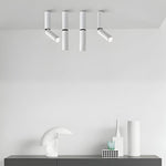 White Adjustable Cylinder Ceiling Spotlights - 1-Light LED 3W