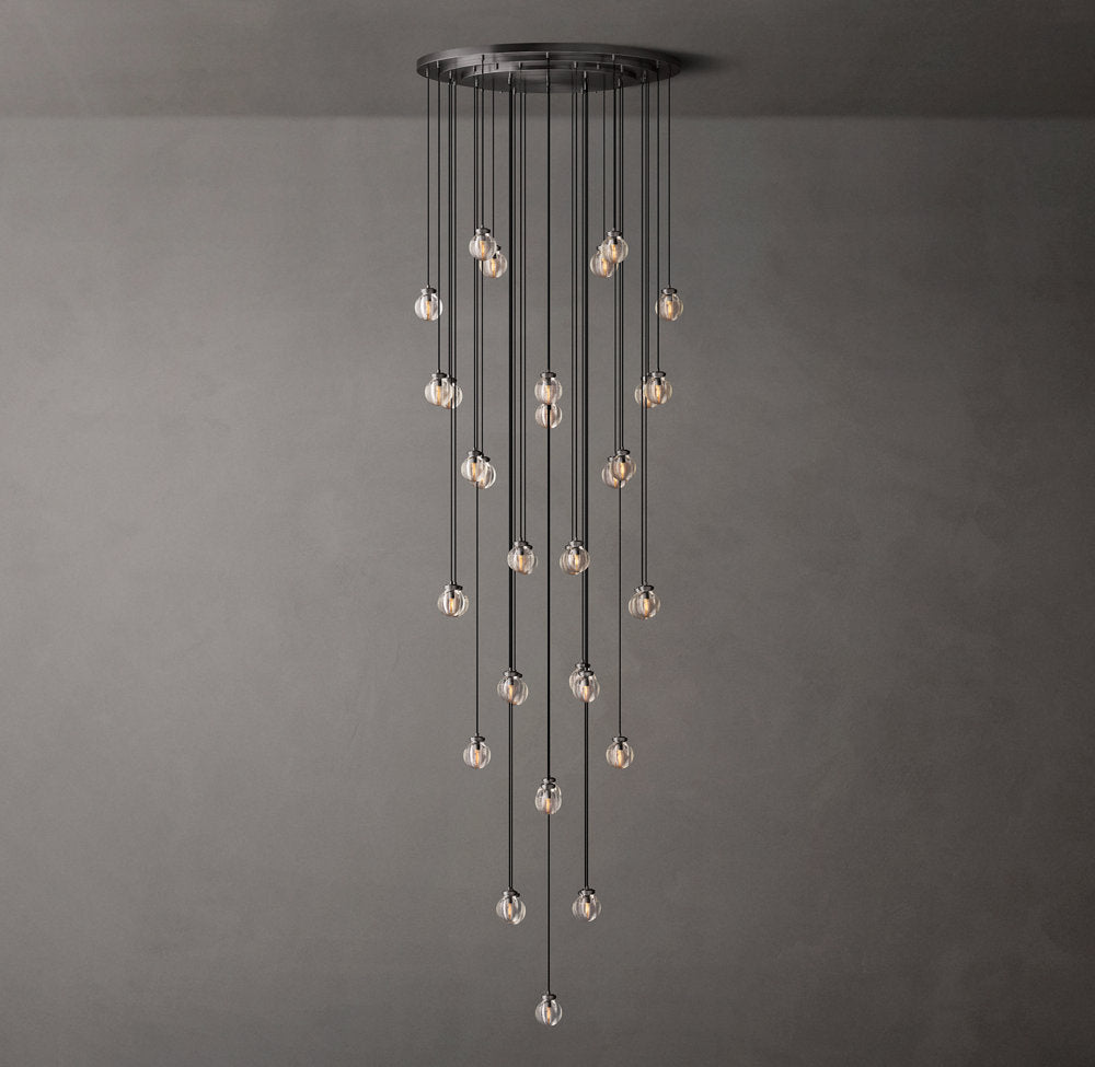 Pearl Round Chandelier 48"