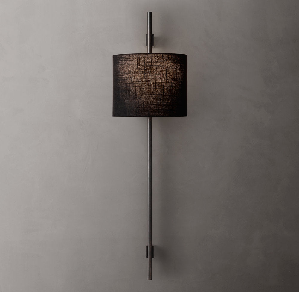 Vela Round Bar Sconce - Round Shade