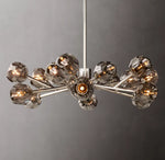 Boule De Cristal Smoke Glass Round Chandelier 36"