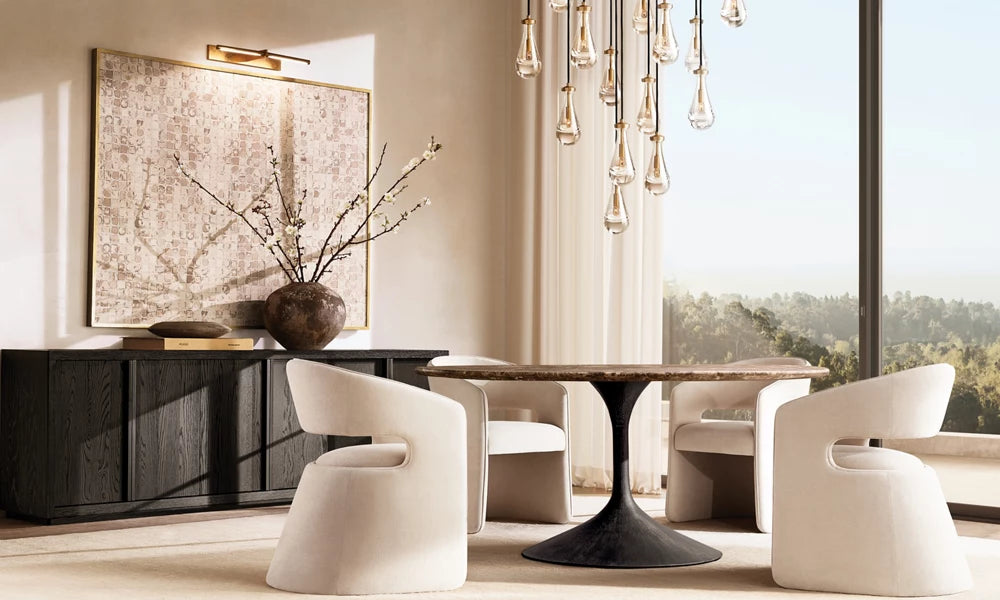 Rain Round Chandelier 60"