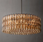 Chiara Smoke Glass Round Chandelier 47"