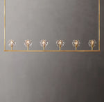 Boule De Cristal Clear Glass Linear Chandelier 60"