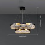 Siena Contemporary Crystal Light Fixture