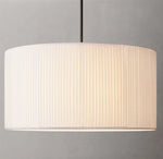Reed?Pleated Drum Pendant