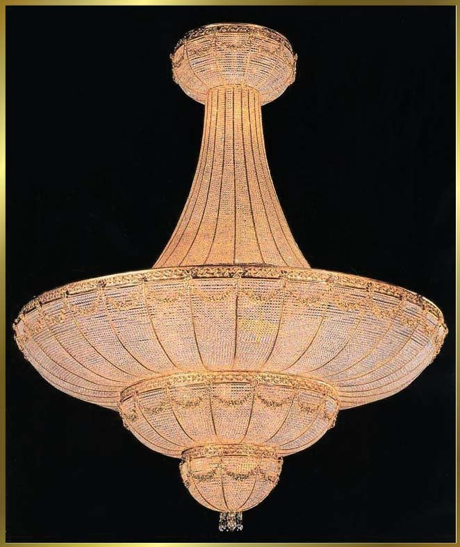 Entryway/ foyer crystal chandelier in gold plated finish