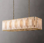 Harlow Calcite Rectangular Chandelier 42"
