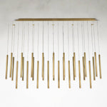 Hans 35-Light LED Brass Ceiling Chandelier