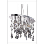 Chrome Four-Light Chandelier with Clear Royal Cut Crystals