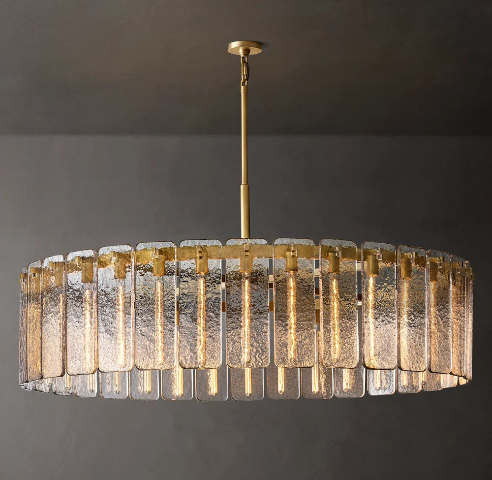 Calamette Glass Round Chandelier 60"