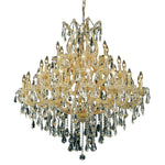 Maria Theresa Gold Thirty-Seven Light 44-Inch Chandelier with Royal Cut Clear Crystal