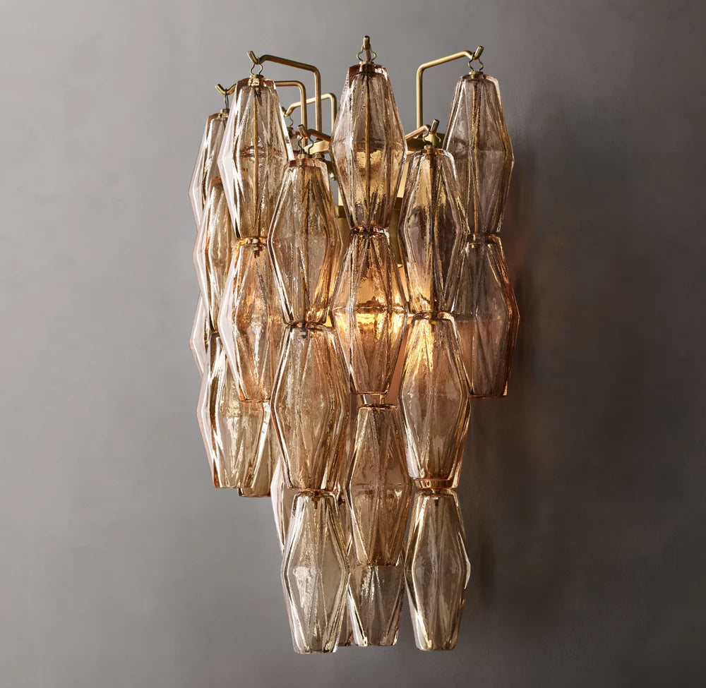 Chiara Smoke Glass Sconce