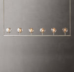 Boule De Cristal Smoke Glass Linear Chandelier 60"