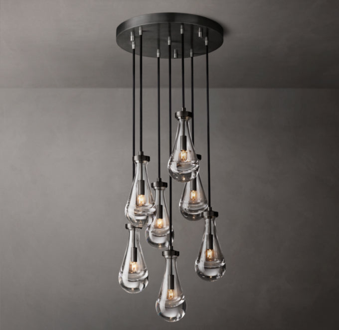 Rain Round Chandelier 18"