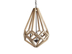Wooden Prism Chandelier in Natural