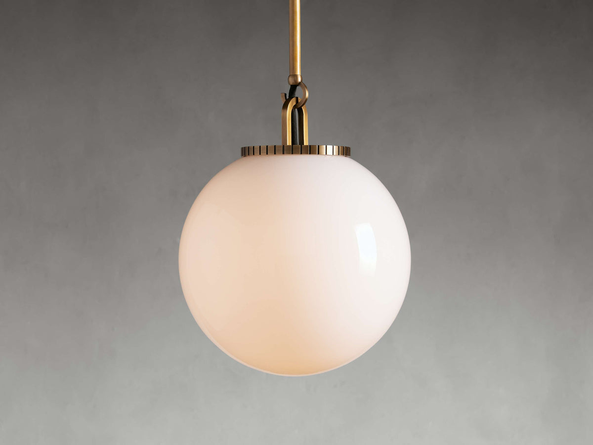 Wescott Globe Pendant with Rod