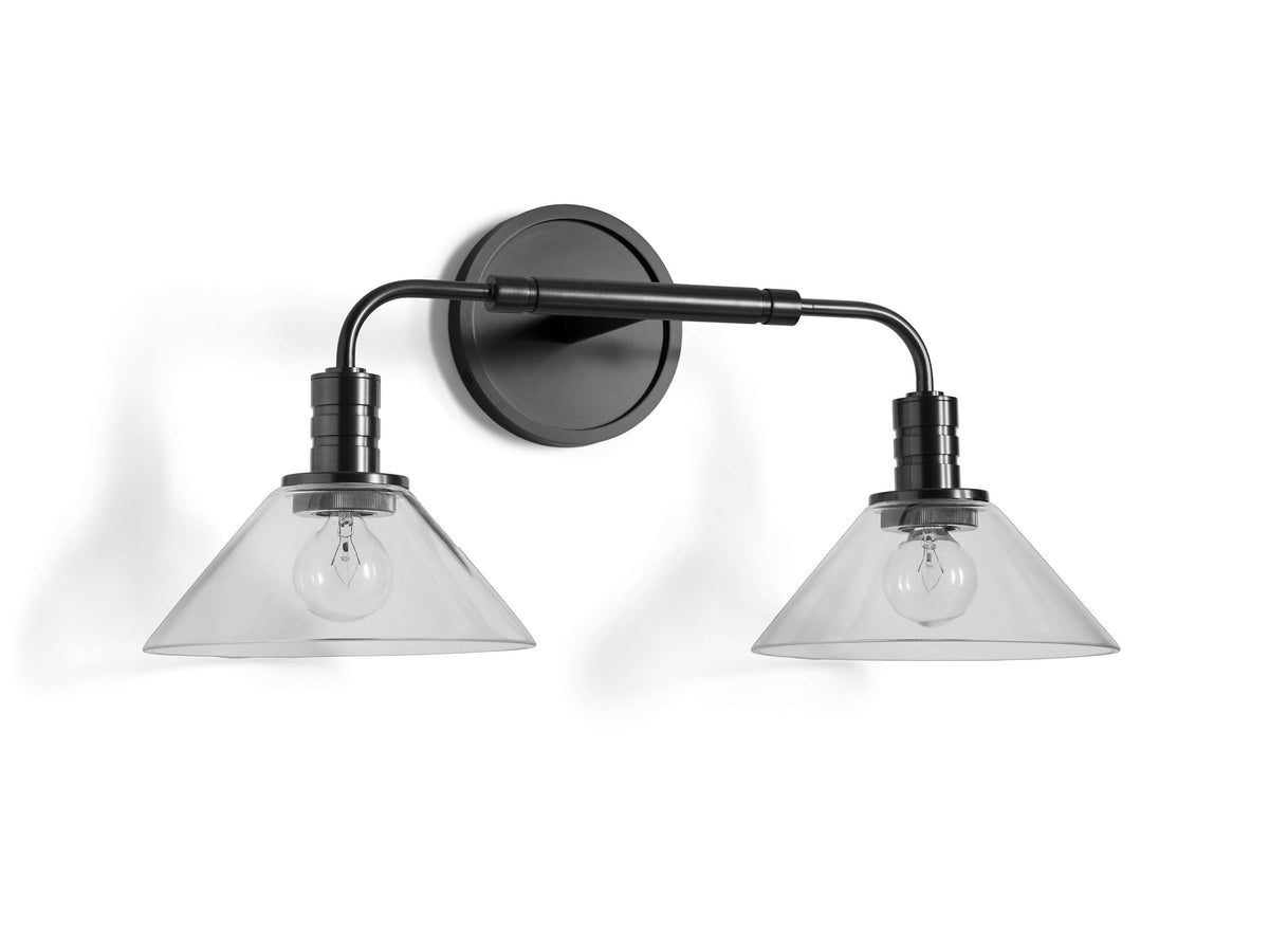 Theron Double Sconce in Bronze