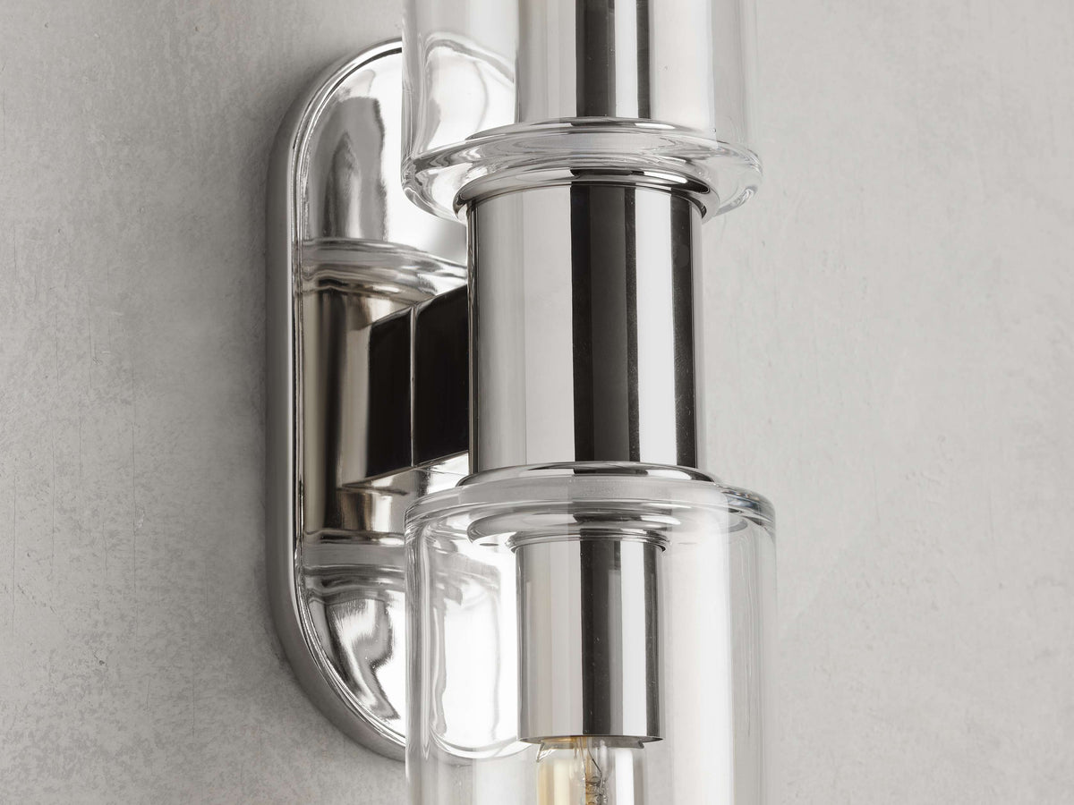 Harlin Double Sconce in Clear