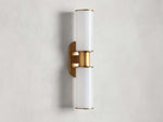 Harlin Double Sconce in Milk