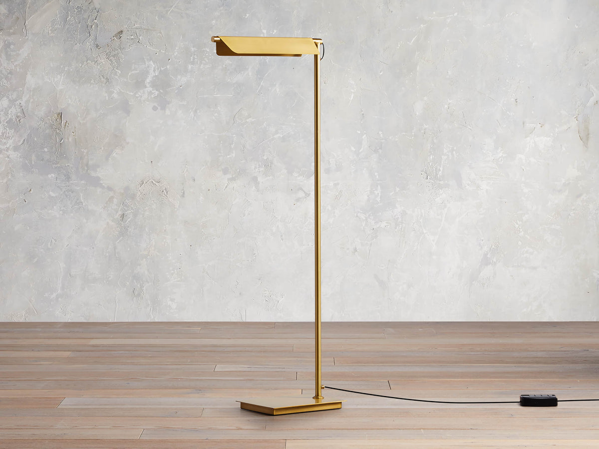 Axle Brass Floor Lamp