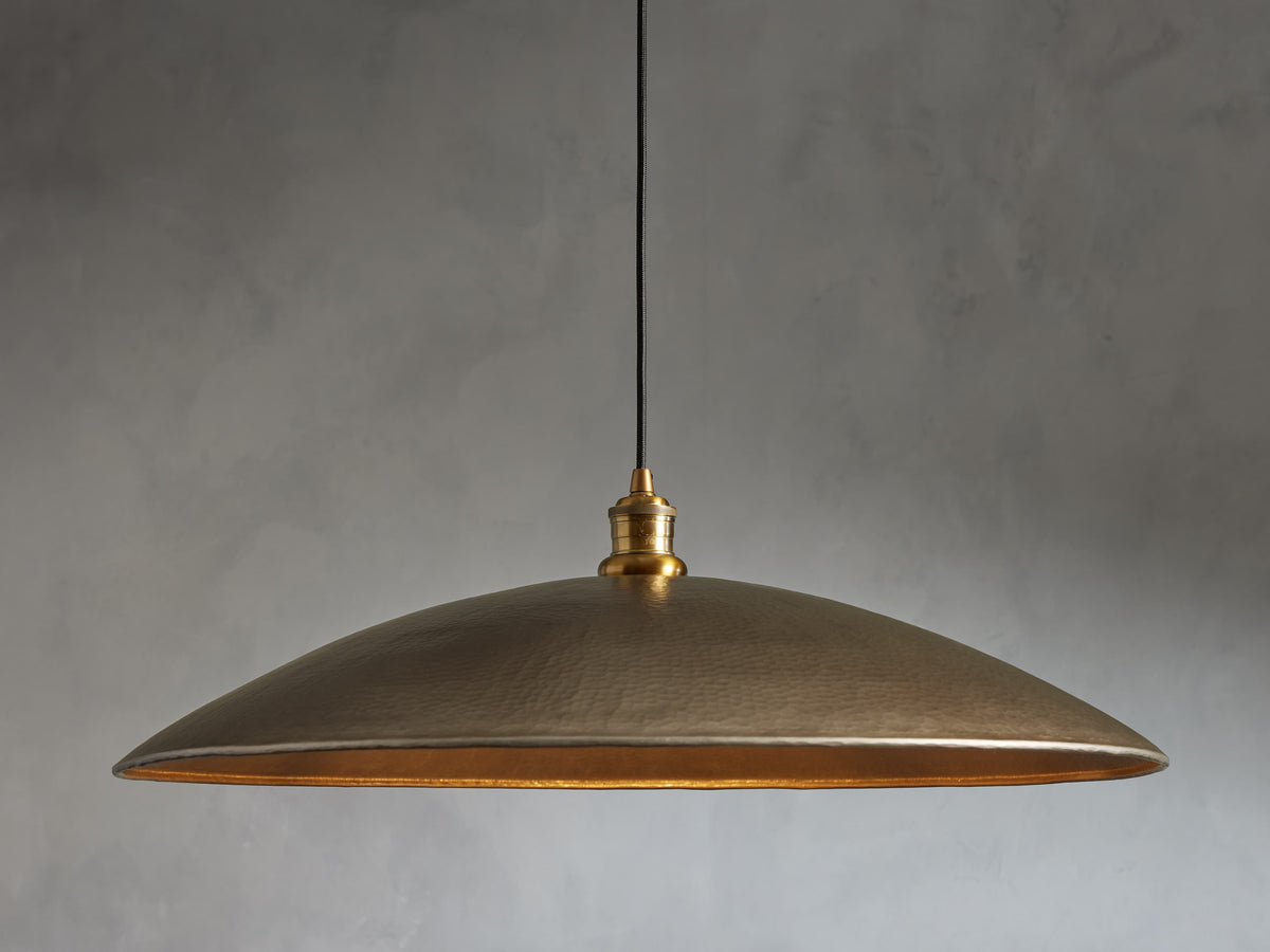 Recycled Metal Fan Pendant