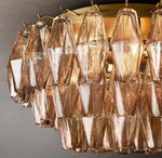 Chiara Smoke Glass Flushmount 22"