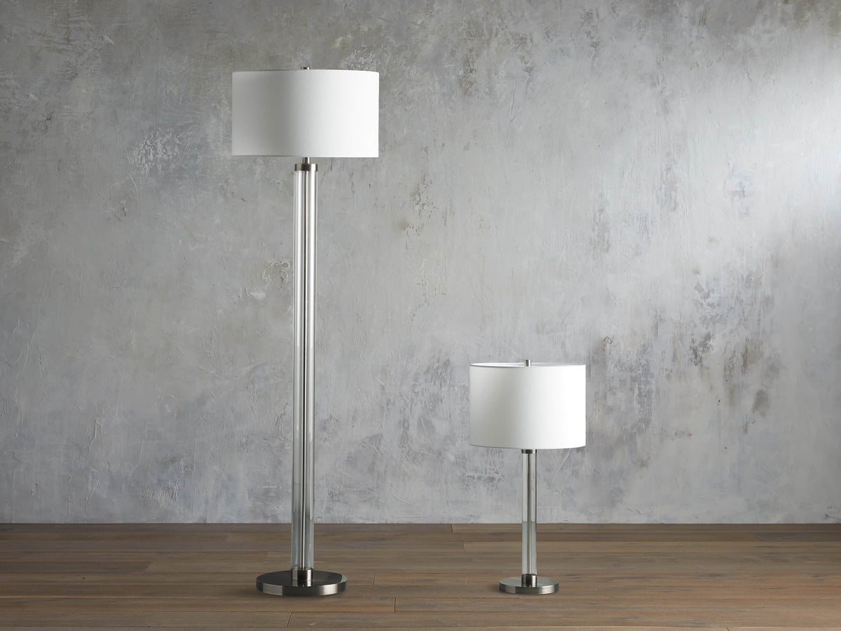 Glass Column Floor Lamp