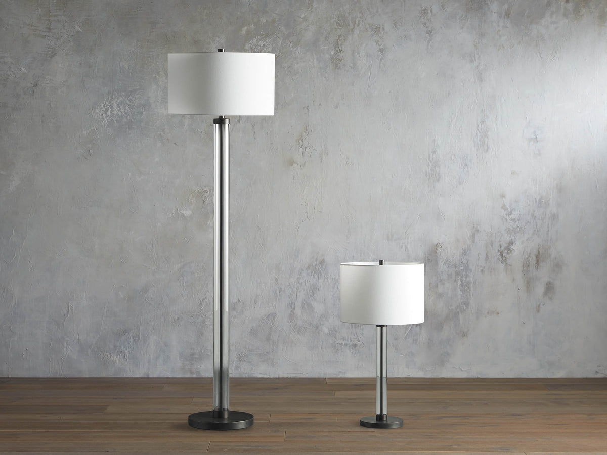 Glass Column Floor Lamp