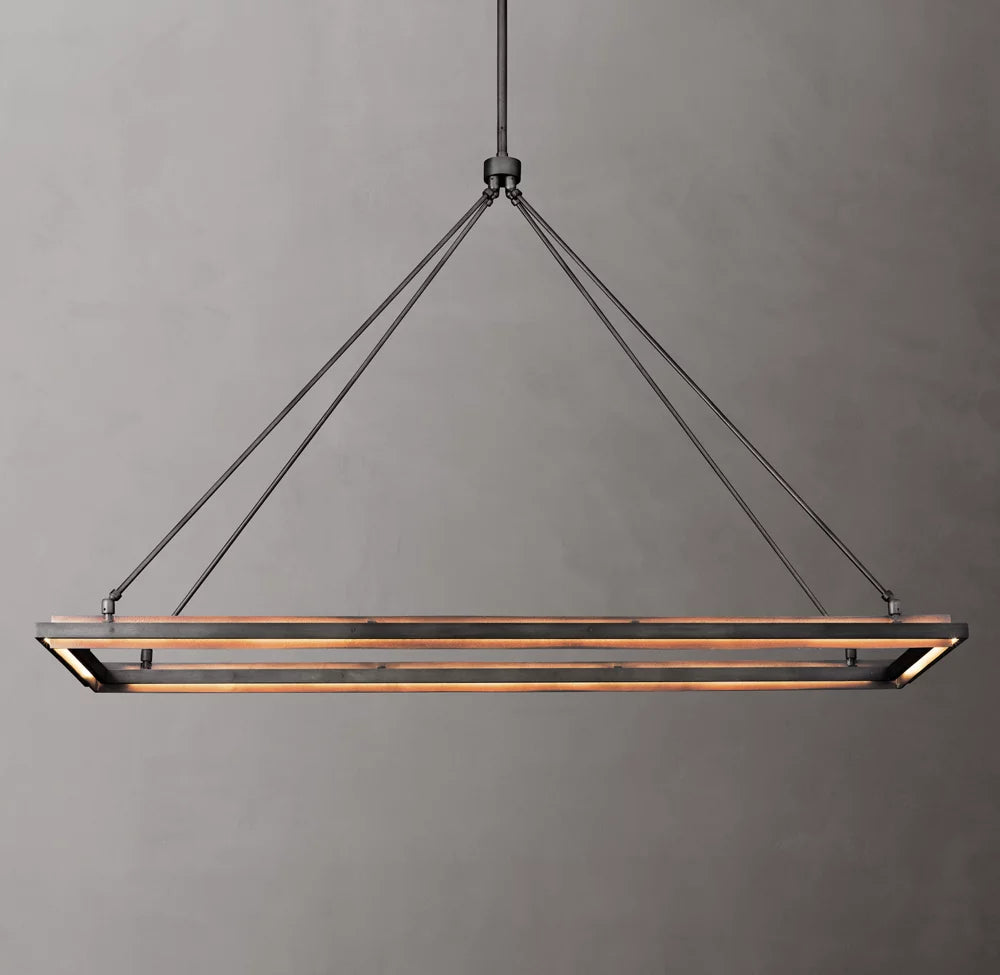 Peralta Rectangular Chandelier 62"