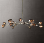 Boule De Cristal Smoke Glass Round Chandelier 60"