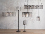 La Cage 6 Light Chandelier in Bronze